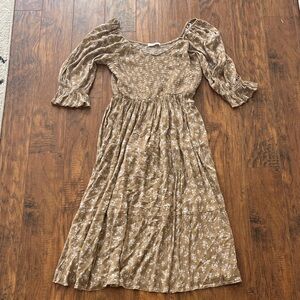 Neuflora Everett Floral Dress in Brown
